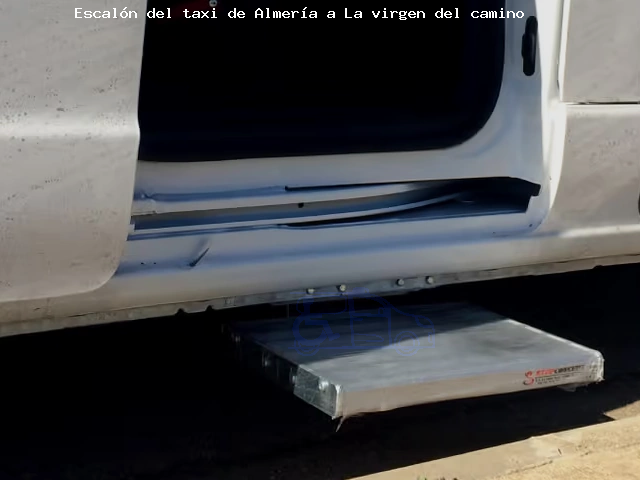 Taxi con escalón de Almería a La virgen del camino